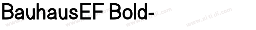BauhausEF Bold字体转换